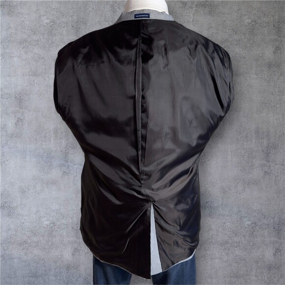 STAFFORD Mens 50R Gray Blazer Sport Coat Two Button Jacket Suit Classic - Picture 16 of 16